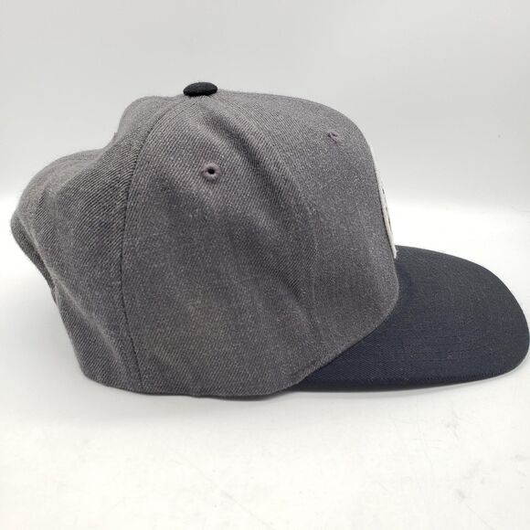 BRIXTON Supply Oath III Snapback Hat Grey & Black Adjustable Wool Cap - Picture 5 of 9
